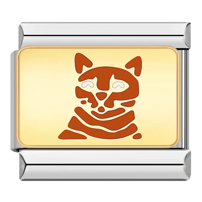 Animals Cute Cat Italian Charm ZH001