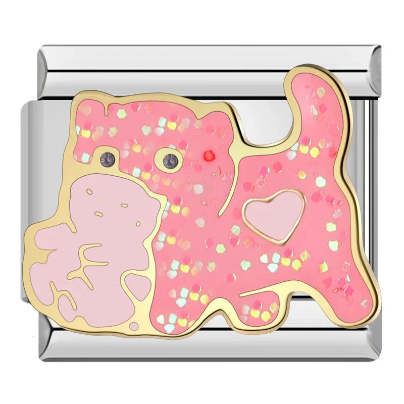 Animals Cute Cat Italian Charm ZH001
