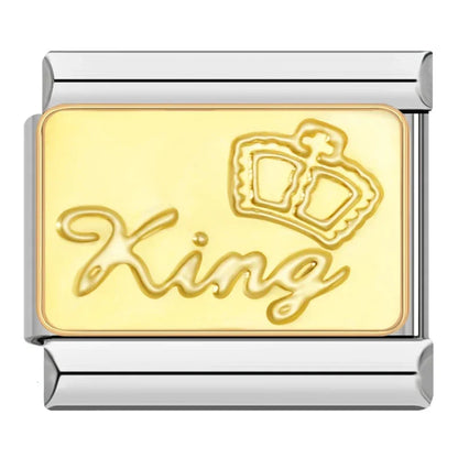 Family, Travel & Best Friend Italian Charms — King, Granny, Wife, Sister, Mum, Dad, Madrid & More