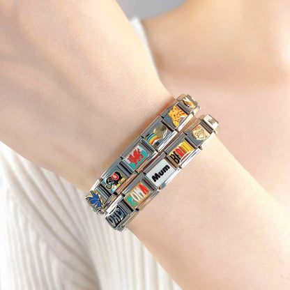 Family, Travel & Best Friend Italian Charms — King, Granny, Wife, Sister, Mum, Dad, Madrid & More