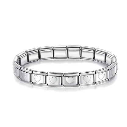 Silver Letter Initial Italian Charms A–Z — Personalised Alphabet Bracelet Links