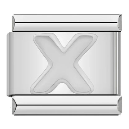 Silver Letter Initial Italian Charms A–Z — Personalised Alphabet Bracelet Links