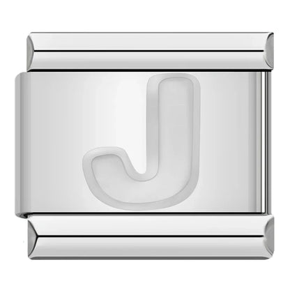 Silver Letter Initial Italian Charms A–Z — Personalised Alphabet Bracelet Links