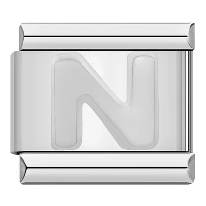 Silver Letter Initial Italian Charms A–Z — Personalised Alphabet Bracelet Links