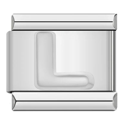 Silver Letter Initial Italian Charms A–Z — Personalised Alphabet Bracelet Links