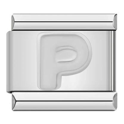 Silver Letter Initial Italian Charms A–Z — Personalised Alphabet Bracelet Links