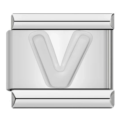 Silver Letter Initial Italian Charms A–Z — Personalised Alphabet Bracelet Links
