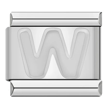 Silver Letter Initial Italian Charms A–Z — Personalised Alphabet Bracelet Links