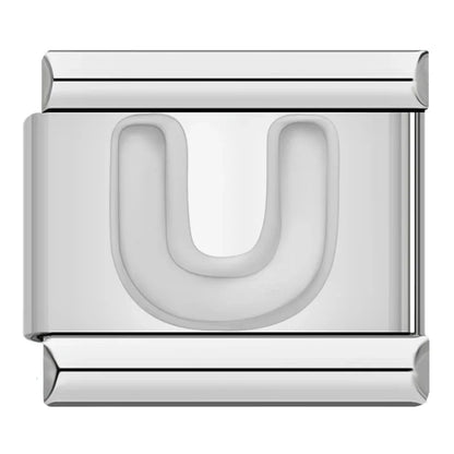 Silver Letter Initial Italian Charms A–Z — Personalised Alphabet Bracelet Links