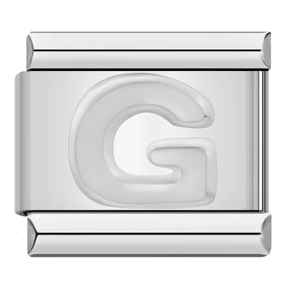 Silver Letter Initial Italian Charms A–Z — Personalised Alphabet Bracelet Links