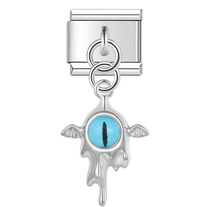 The Gothic Dragon Eye & Melting Silver Dangle Charm