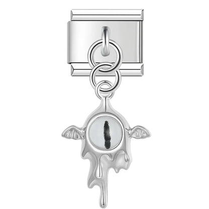 The Gothic Dragon Eye & Melting Silver Dangle Charm