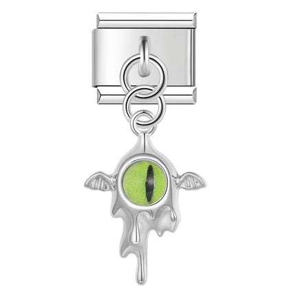 The Gothic Dragon Eye & Melting Silver Dangle Charm