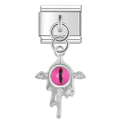 The Gothic Dragon Eye & Melting Silver Dangle Charm