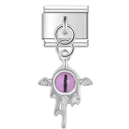 The Gothic Dragon Eye & Melting Silver Dangle Charm