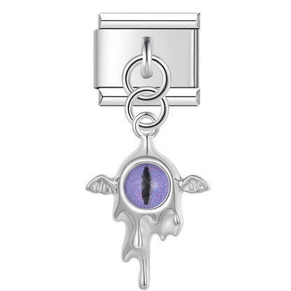 The Gothic Dragon Eye & Melting Silver Dangle Charm