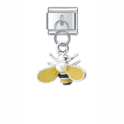 Glaze Dragonfly Seahorse Bee Mushroom charms