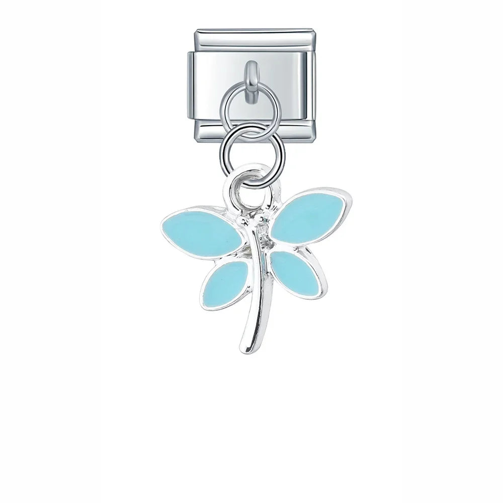Glaze Dragonfly Seahorse Bee Mushroom charms
