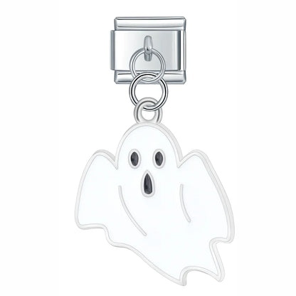 Colourful Glaze Halloween Pumpkin & Cross Charms
