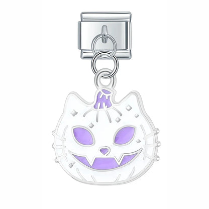 Colourful Glaze Halloween Pumpkin & Cross Charms
