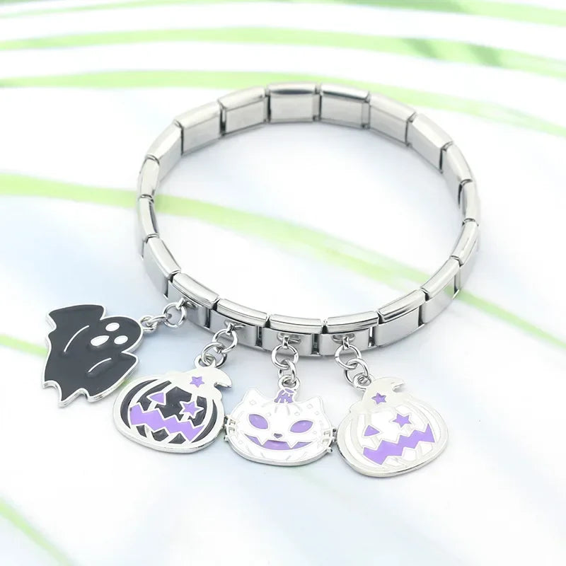 Colour Glaze Halloween Pumpkin Cross DJ456