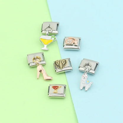 Enamel Snail & Garden Creature Dangle Charm for Charm Bracelets