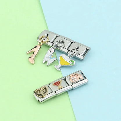 Enamel Snail & Garden Creature Dangle Charm for Charm Bracelets