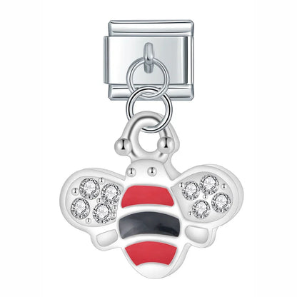 The Industrious Bumblebee Dangle Charm in Silver & Gold