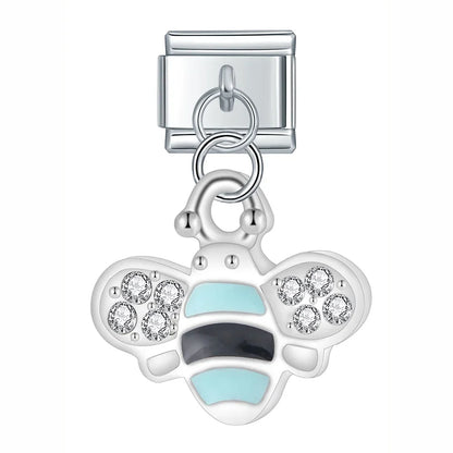 The Industrious Bumblebee Dangle Charm in Silver & Gold