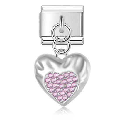 The Colour Glaze & Crystal Star Dangle Charm in Silver & Gold