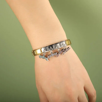 The Glaze Flower MOM & Birthday Number Dangle Charm