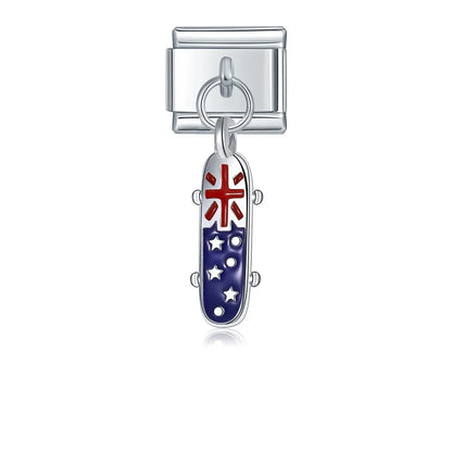 Heart Love Flag Skateboard Post