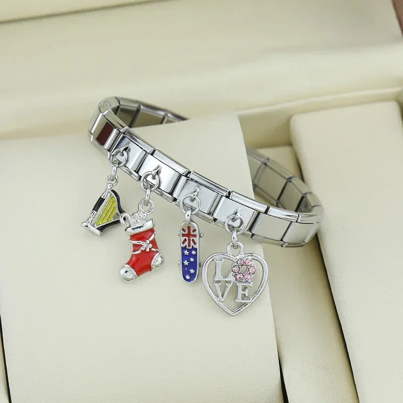 Heart Love Flag Skateboard Post DJ577