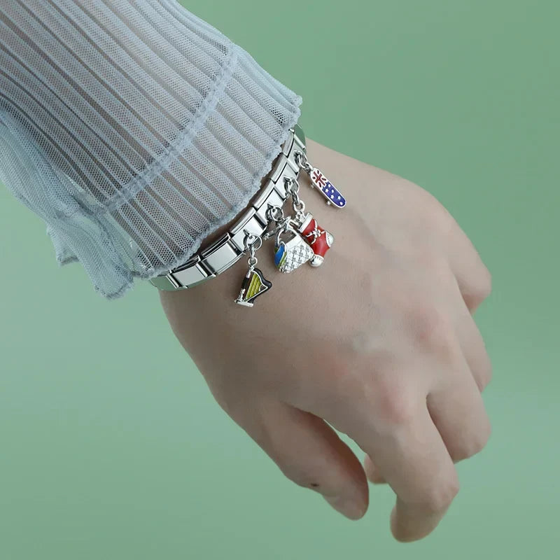 Heart Love Flag Skateboard Post DJ577