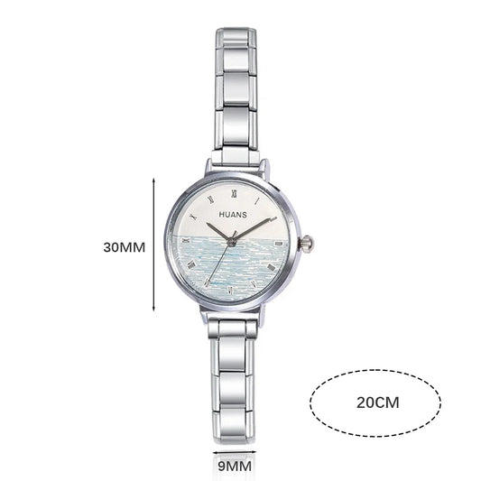 Hapiship Cute Round Simple Watch Bracelet Bangle G041