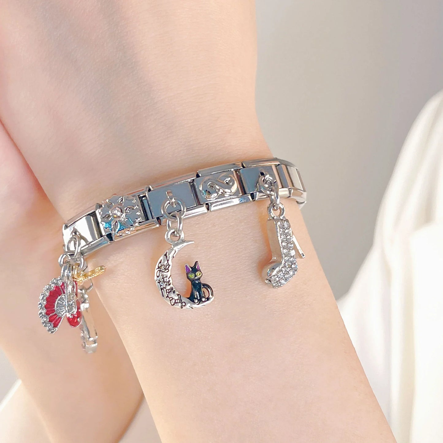 Moon Cat Love High Heel Zircon DJ578