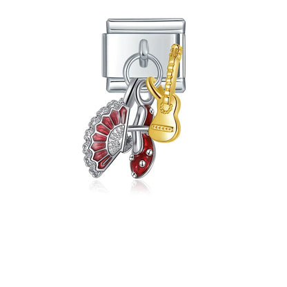 Enamel Ice Cream Cone Dangle Charm for Charm Bracelets