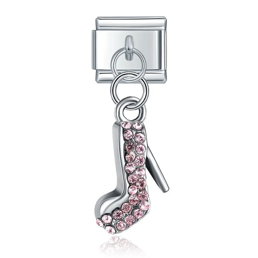 Moon Cat Love High Heel Zircon charms