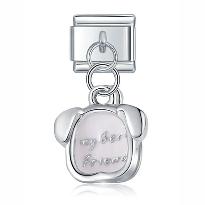 The Sweet Romantic Heart & Flower Dangle Charm