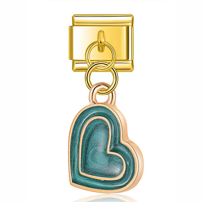 The Sweet Romantic Heart & Flower Dangle Charm