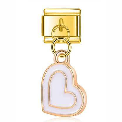 The Sweet Romantic Heart & Flower Dangle Charm