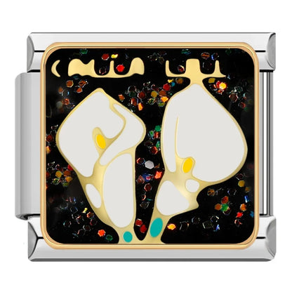 Flower & Botanical Italian Charms — Rose Gold, Pearl, Enamel & Crystal Floral Designs
