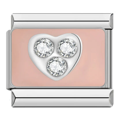 Flower & Botanical Italian Charms — Rose Gold, Pearl, Enamel & Crystal Floral Designs