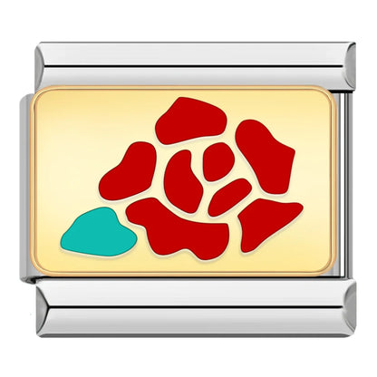 Flower & Botanical Italian Charms — Rose Gold, Pearl, Enamel & Crystal Floral Designs