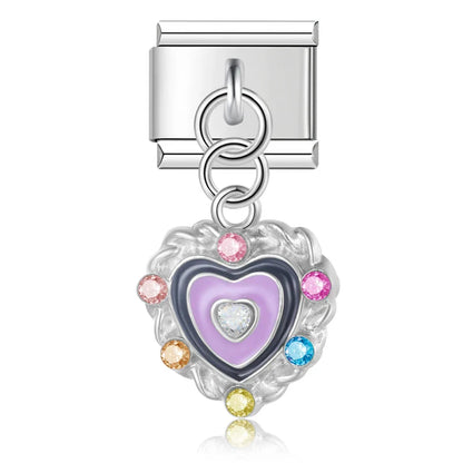 The Vibrant Enamel Daisy & Whimsical Motif Dangle Charm
