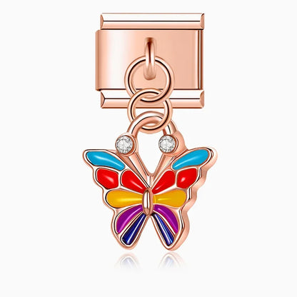 The Vibrant Enamel Daisy & Whimsical Motif Dangle Charm