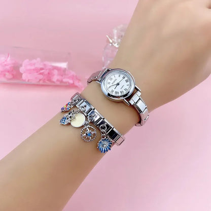 The Vibrant Enamel Daisy & Whimsical Motif Dangle Charm