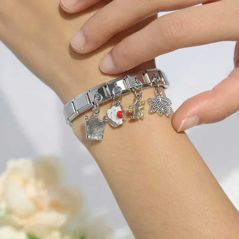 Crown Mom Star Key Cake Castle Rhinestone DJ261