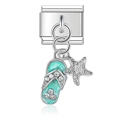 The Fish, Butterfly, Eye & Cherries Dangle Charm
