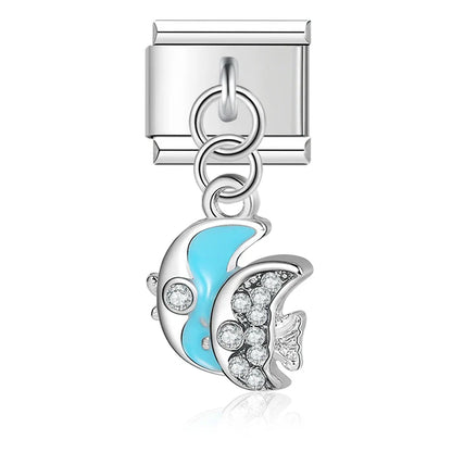 The Fish, Butterfly, Eye & Cherries Dangle Charm